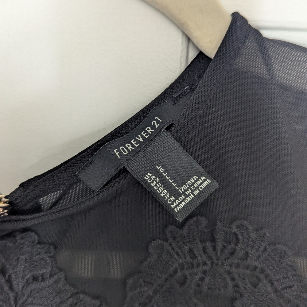 Forever 21 Black Lace Sleepwear